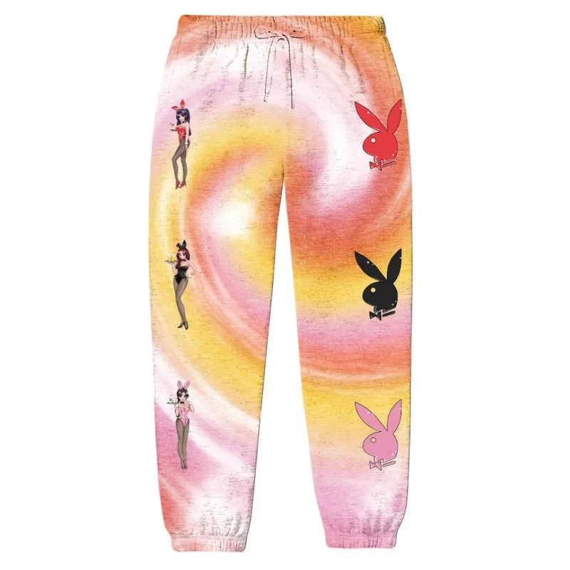 Lightweight jogger pants for summer evening strolls -COLOR BARS PLAYBOY TOKYO SWEATPANTS TIE DYE