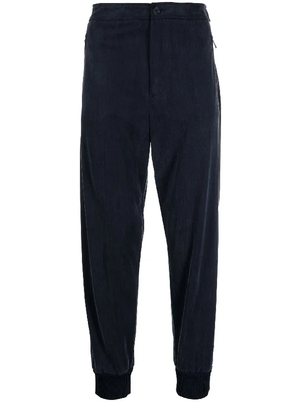 Casual twill pants for easygoing daily outfits -Jersey Tapered Track Pants