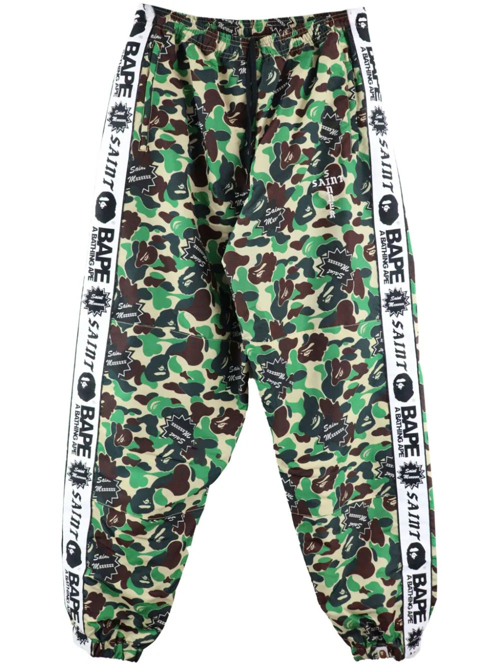 Stretch corduroy pants for cozy fall fashion -Camouflage-Print Track Pants