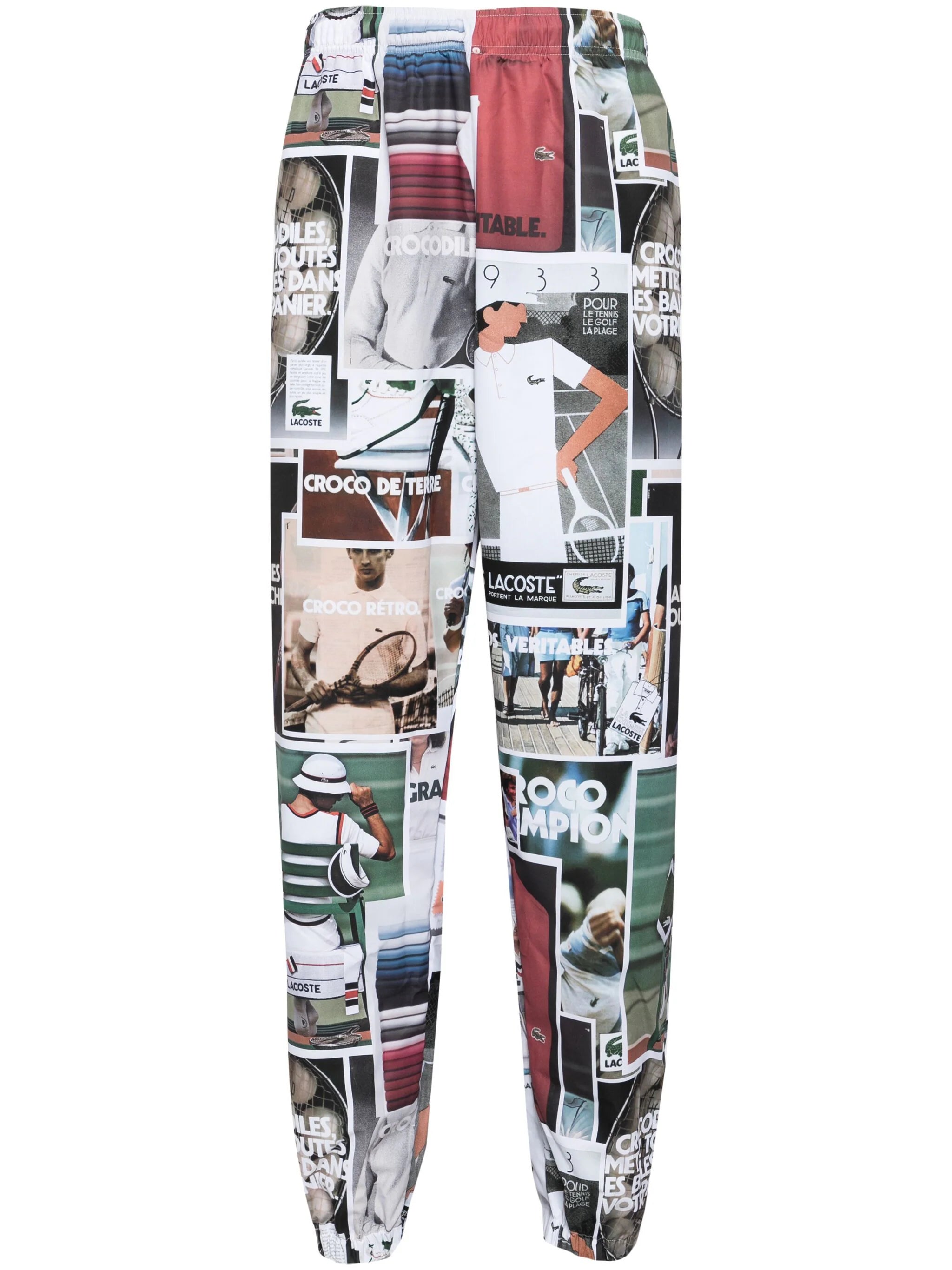 Lightweight jogger pants for summer evening strolls -Photograph-Print Straight-Leg Track Pants