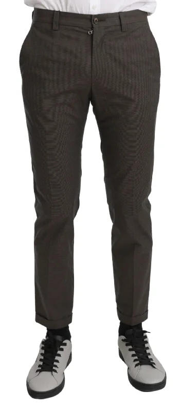 Bold plaid pants for eye-catching style choices -Dolce & Gabbana Elegant  Casual Men's Pants