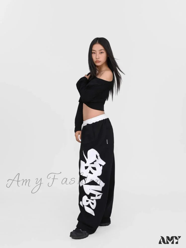 Pleated trousers pants for sophisticated gentleman charm -Halloween Dance Graffiti Street Pants Black