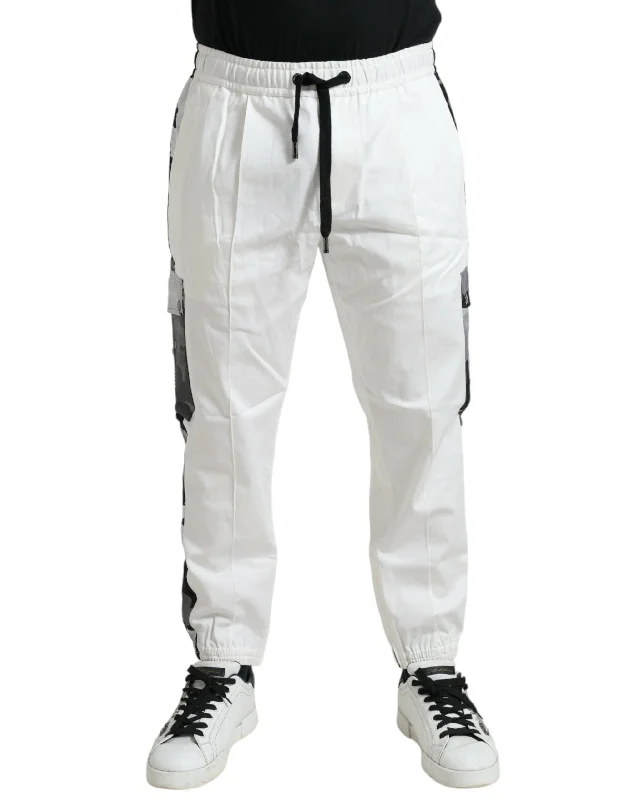 Rugged ripstop pants for extreme adventure durability -Dolce & Gabbana Elegant  Cotton Blend Jogger Men's Pants