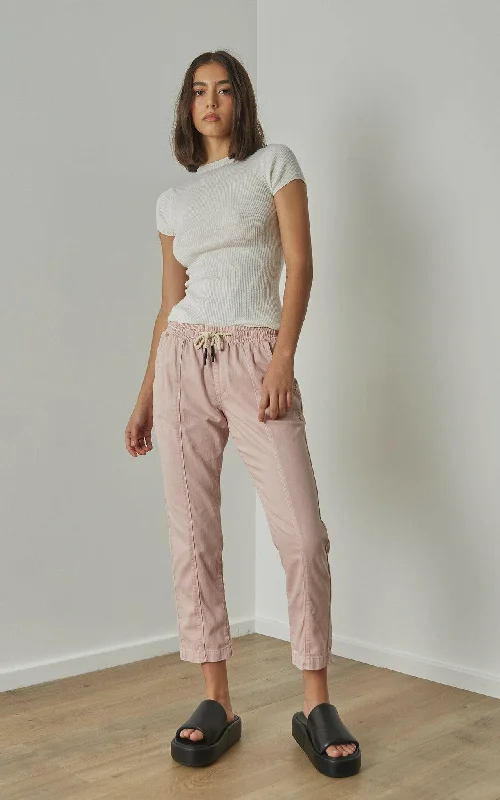 Relaxed chino pants for casual Friday offices -Lounger Pink Pants