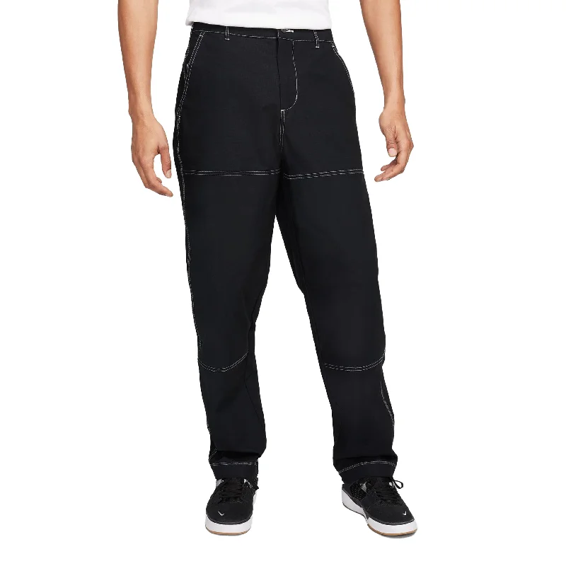 Classic wool pants for cold weather elegance -NIKE SB DOUBLE KNEE SKATE PANTS BLACK