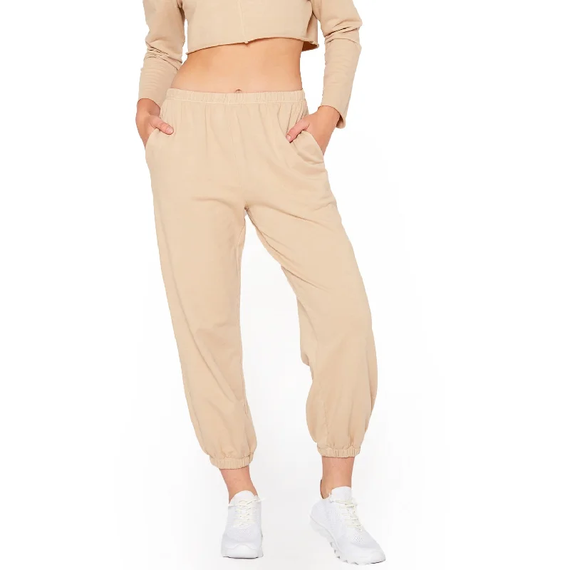 Tapered ankle pants for sleek modern silhouettes -Essential French Terry Sweatpants