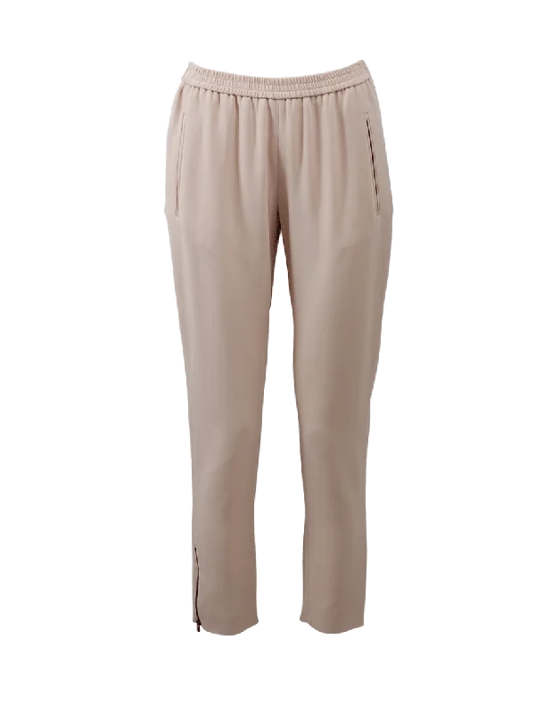 Stretch twill pants for flexible office comfort -Rose Tamara Pants