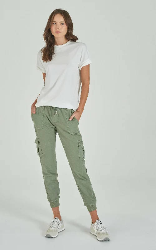 Durable denim pants for long-lasting everyday use -Cargo Green Pants