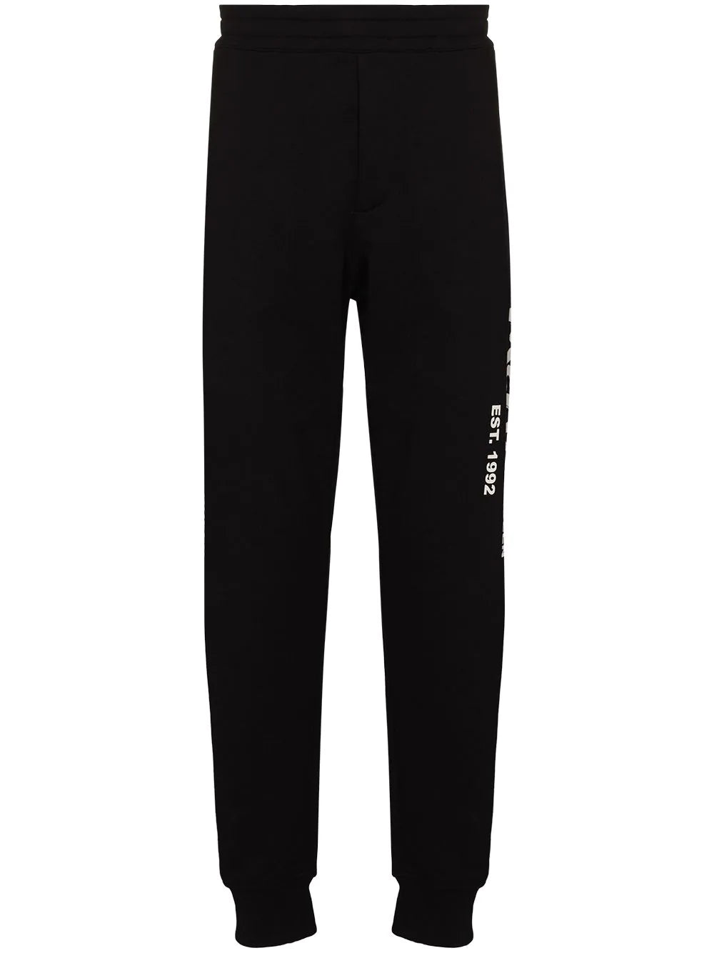 Rugged work pants for construction job durability -Logo Graffiti Print Track Pants