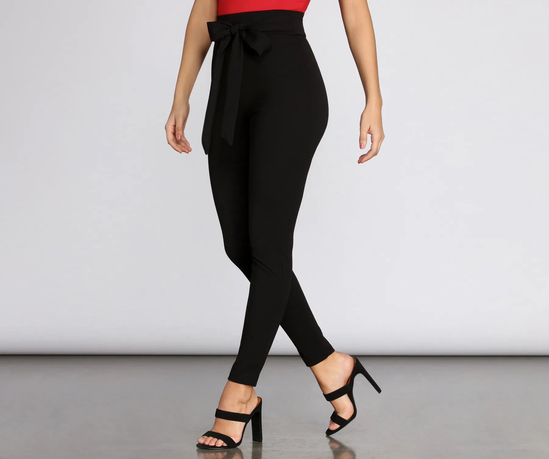 Stylish cropped pants for warm season trends -All Tied Together Crepe Twill Pants