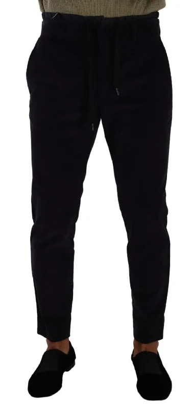 Flowy wide pants for artistic bohemian vibes -Dolce & Gabbana Slim Fit Luxe Corduroy Pants in  Men's