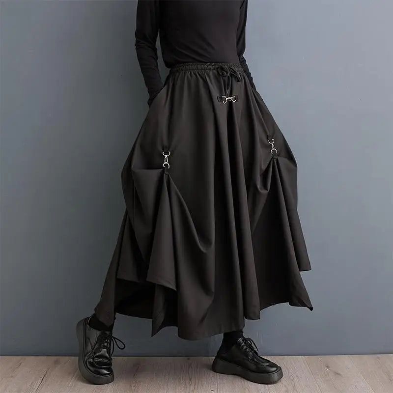 Heavy-duty work pants with tool pocket storage -Irregular High-Waisted Pants for New Spring Halloween Style