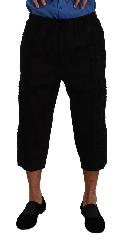 Weatherproof hiking pants for all-season trail use -Dolce & Gabbana Elegant  Cotton Blend Cropped Men's Pants