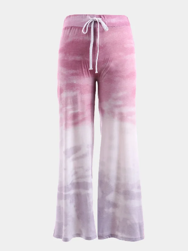 Classic khaki pants for timeless wardrobe staples -Midsize So Chill Tie-Dye Loose Pants