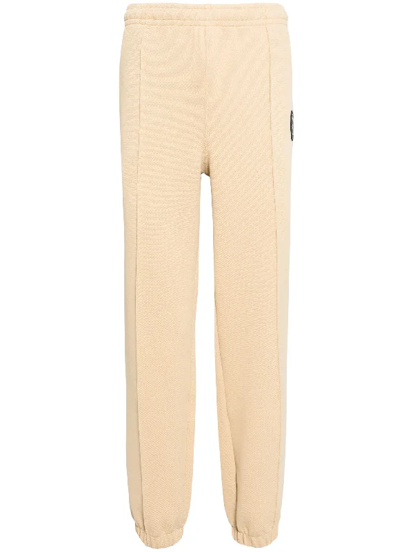 Stretchy skinny pants for figure-hugging appeal -Logo-Appliqué Track Pants