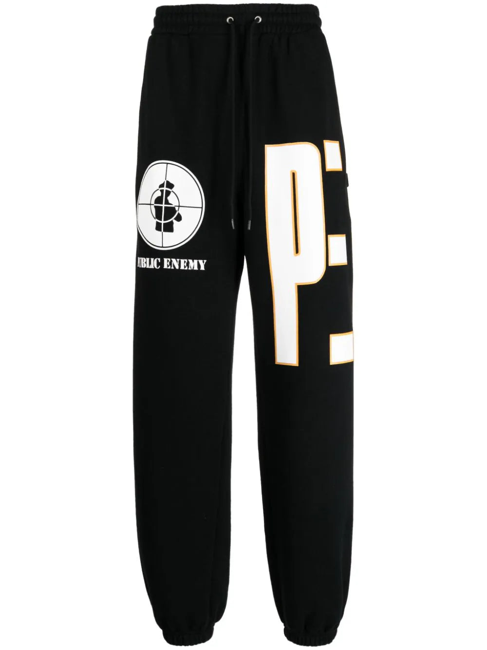 Soft jogger pants for relaxed weekend lounging -X Public Enemy Logo-Print Track Pants