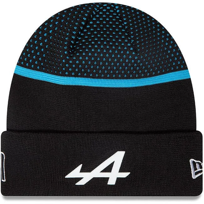 Breathable mesh cap for hot weather comfort -Alpine Racing F1 New Era Esteban Ocon Cuff Beanie