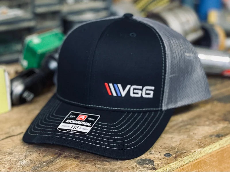 Embroidered logo cap for team spirit Pride -VGG Branded Richardson Trucker Hat