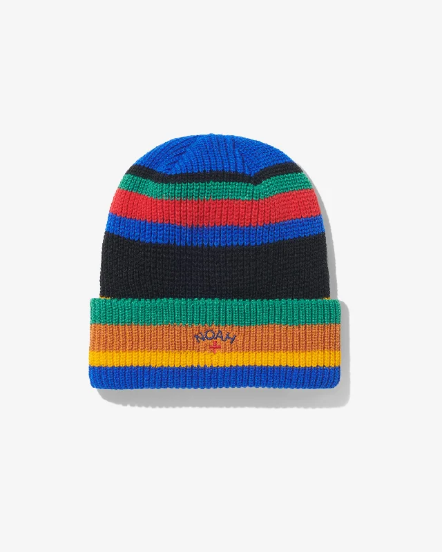 Canvas baseball cap for long-lasting wear -Multi-Stripe Beanie