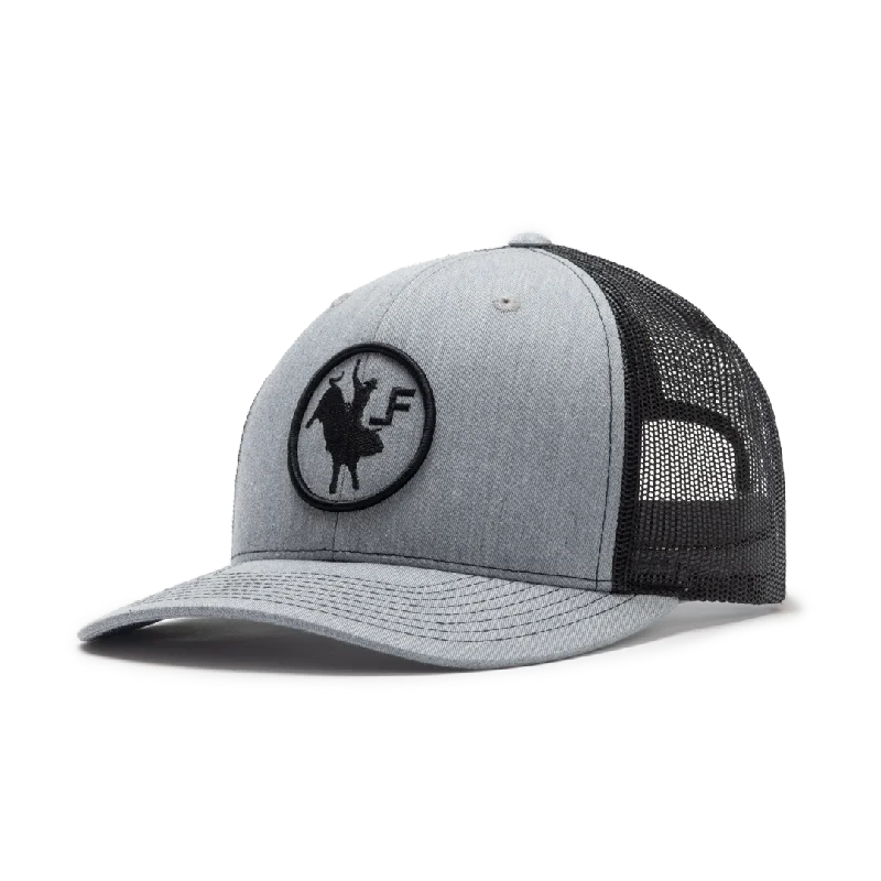 Sports team cap with bold logo front -Iron Cowboy