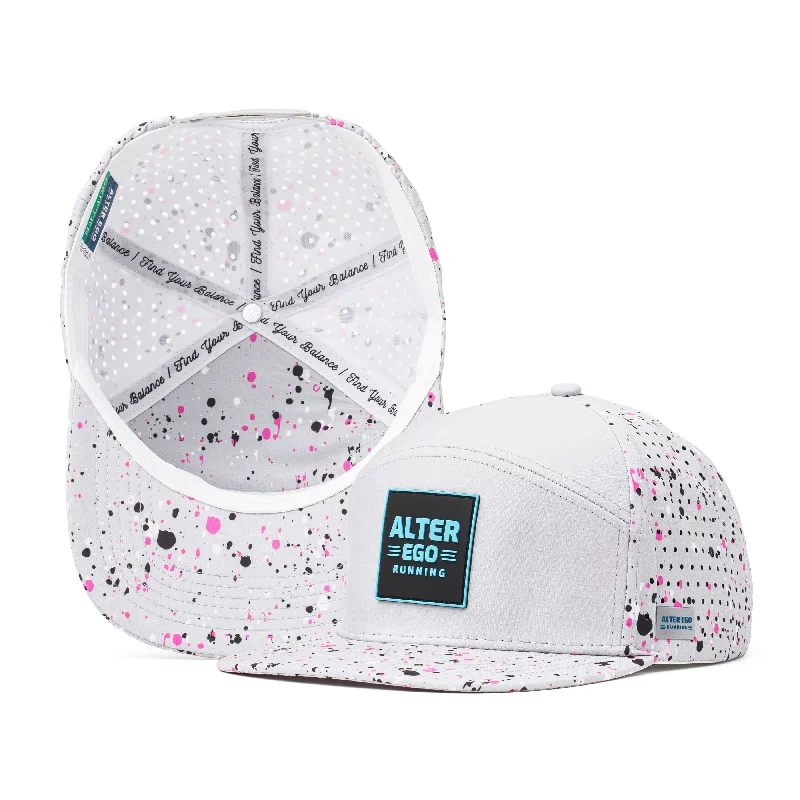 Adjustable cap with sturdy velcro closure -Drifter Splash Paint Splatter Gray