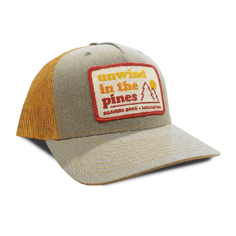 Canvas dad cap for rugged daily style -Unwind in the Pines Trucker Hat