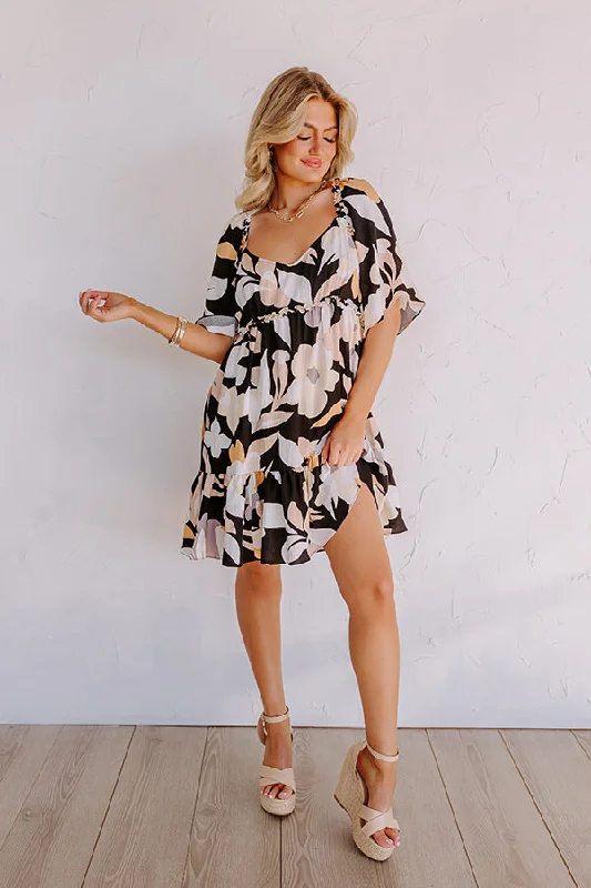 Plus size dresses with timeless cuts suit all -Seeking The Shore Shift Dress in Black