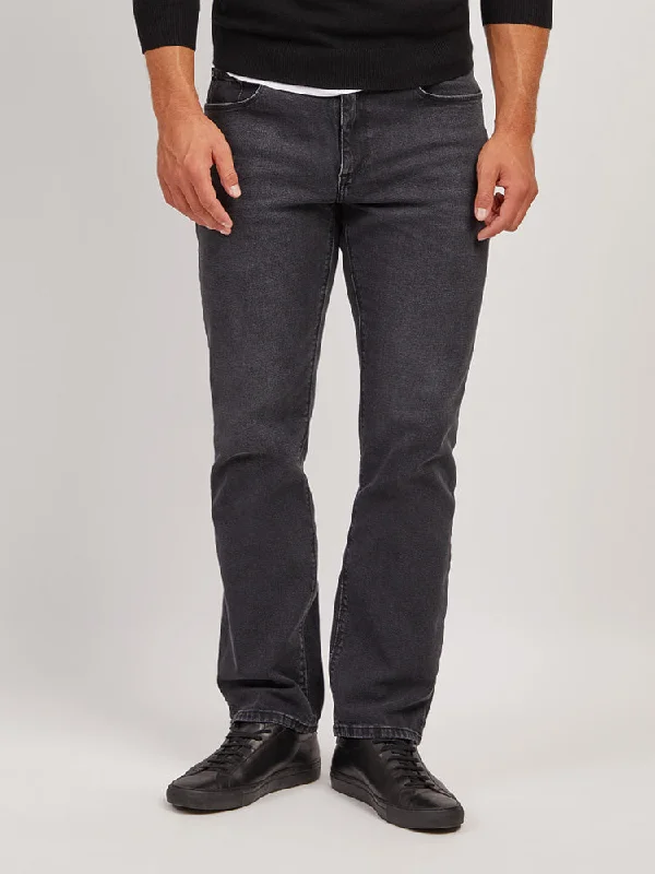 Metal Button Jeans for Classic -Straight Allen Jeans