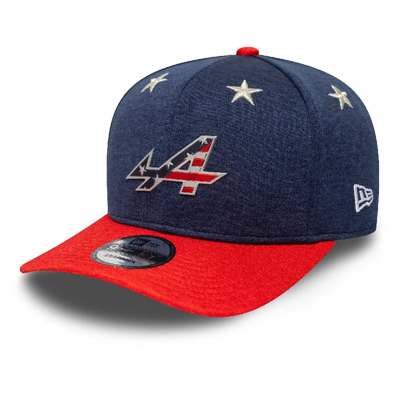 Premium snapback cap with flat bill design -Alpine Racing F1 New Era 9Fifty Special Edition Las Vegas GP Team Hat