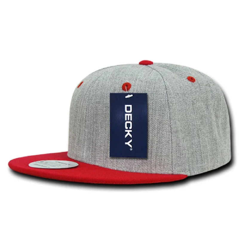 Heather Grey/Red