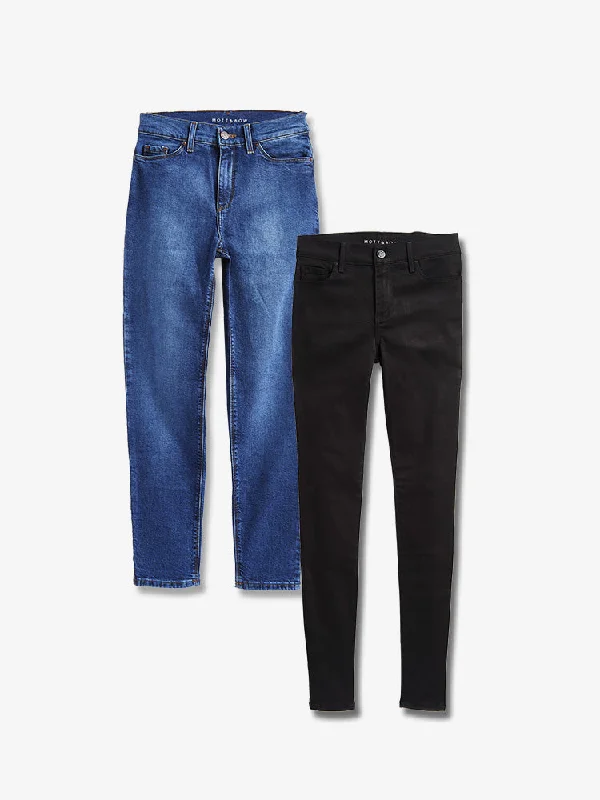 Side Pocket Jeans for Extra -Set 11: 2 pair of Women's Jeans