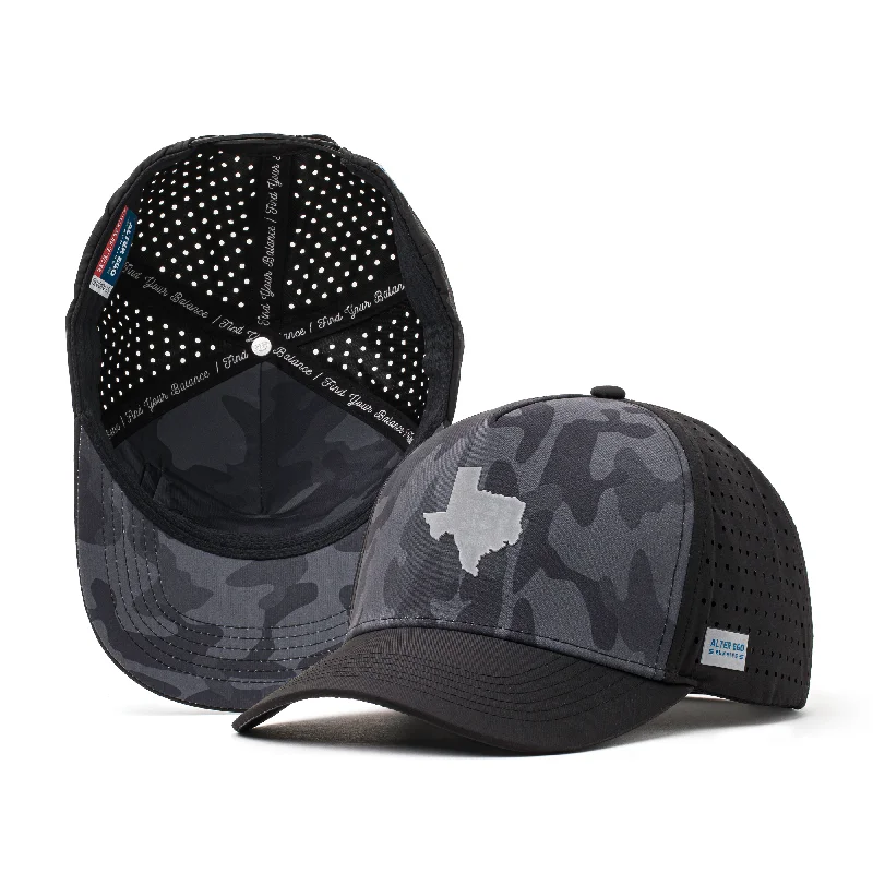 Camo snapback cap for bold woodland style -Coaster Splash Dark Camo Texas