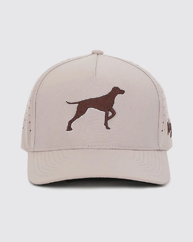 Leather trucker cap for edgy rugged appeal -Bird Dog Hat