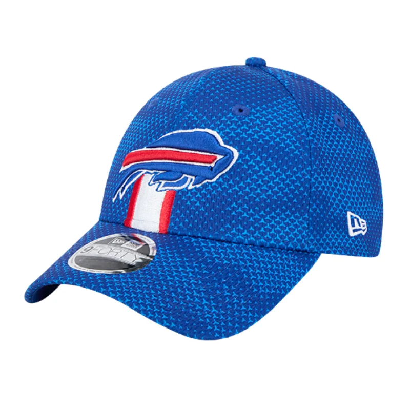 Cotton twill cap for durable daily use -Toddler New Era 9FORTY Bills 2024 Sideline Team Stripe Adjustable Hat