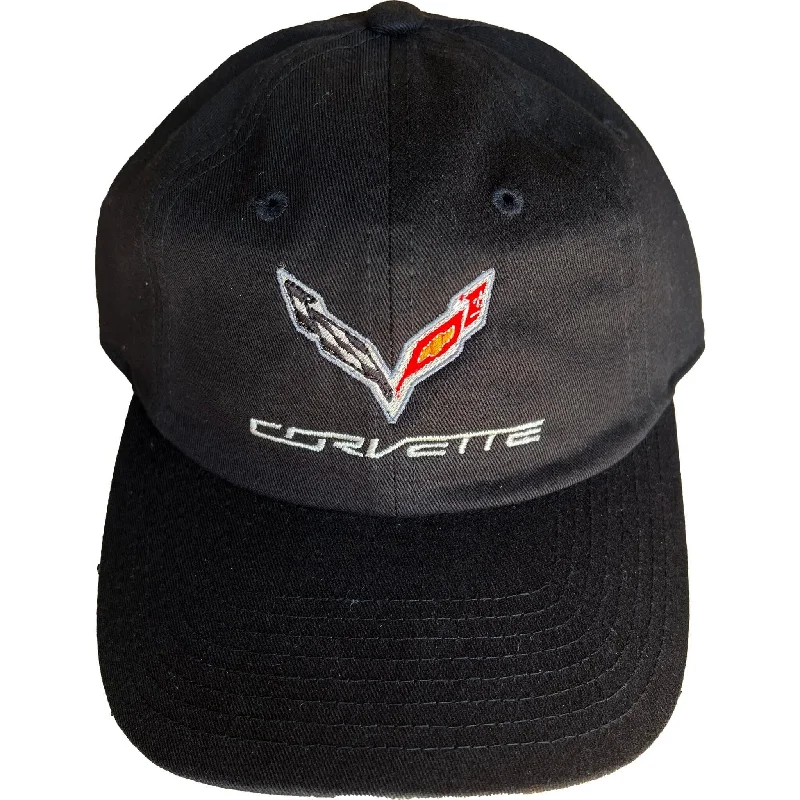 Durable dad cap for relaxed weekend outings -Corvette C7 Logo Baseball Hat