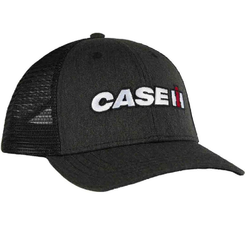 Breathable mesh cap for hot weather comfort -Case IH Black Mesh Back Logo Cap