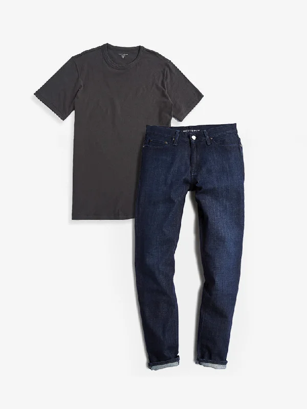 Travel Jeans for On-the-go -Set 07: 1 pair of Jeans + 1 Driggs Tee