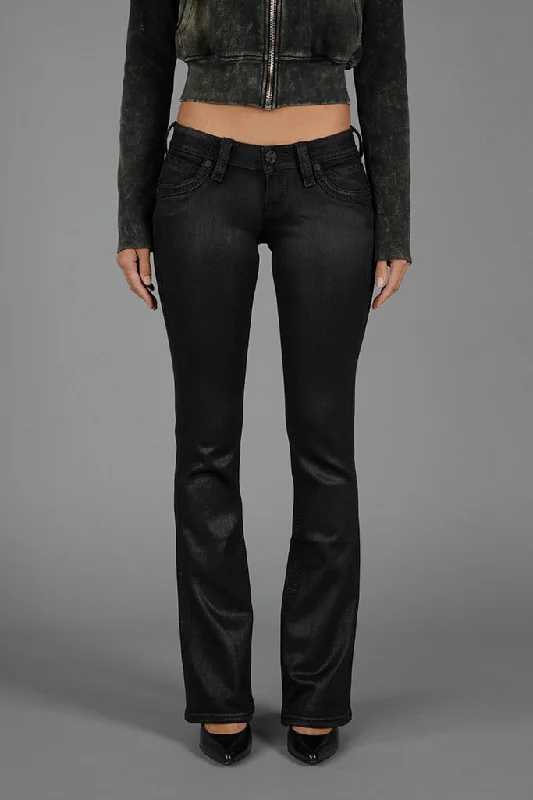 Casual Friday Jeans for Relaxed -GWEN SUPER LOW-RISE BOOTCUT JEANS