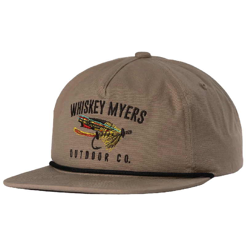 Leather trucker cap for edgy rugged appeal -Fly Lure Hat