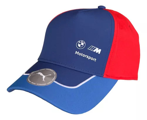 Adjustable strap cap for custom size comfort -BMW "M" Motorsport Puma Baseball Hat - Blue