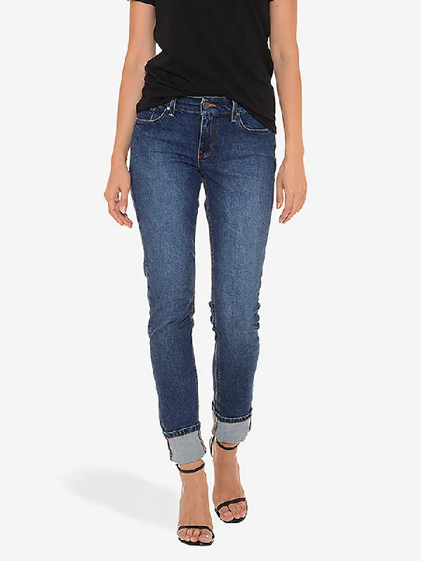 Faded Jeans for Laid-back -Women’s Best Sellers Slim Straight Jeans