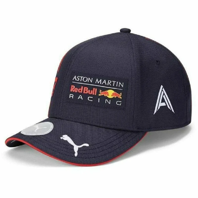 Waterproof sports cap for wet training runs -Red Bull Racing F1 2020 Team Alexander Albon Hat Navy