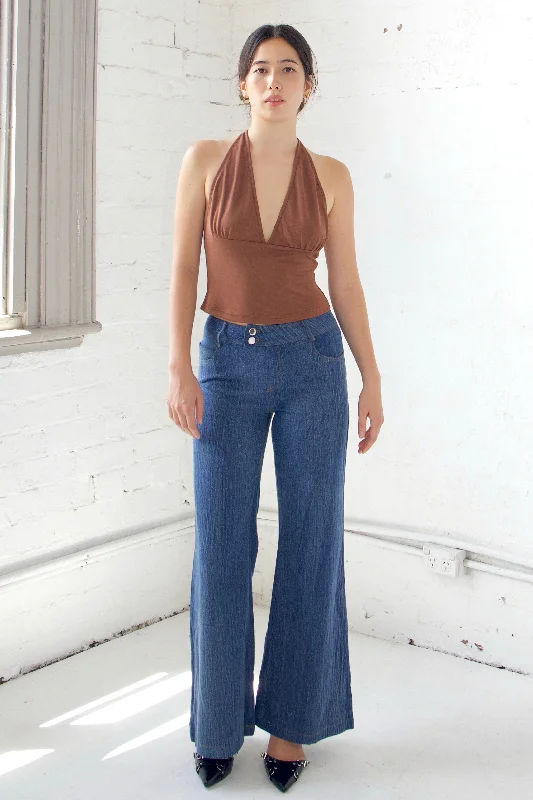 Capri Jeans for Beach Style -SCG MADE | Rita Low-rise Jeans in Vintage blue