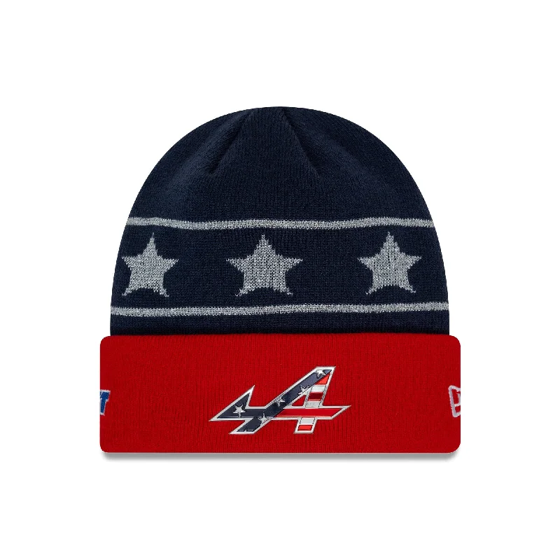 Soft cotton cap for all-day wear ease -Alpine Racing F1 New Era Special Edition Las Vegas GP Cuff Knit Beanie