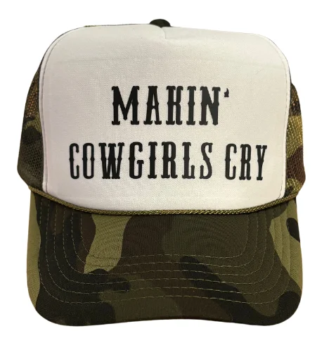 Soft cap for sensitive scalp comfort -Making Cowgirls Cry Trucker Hat