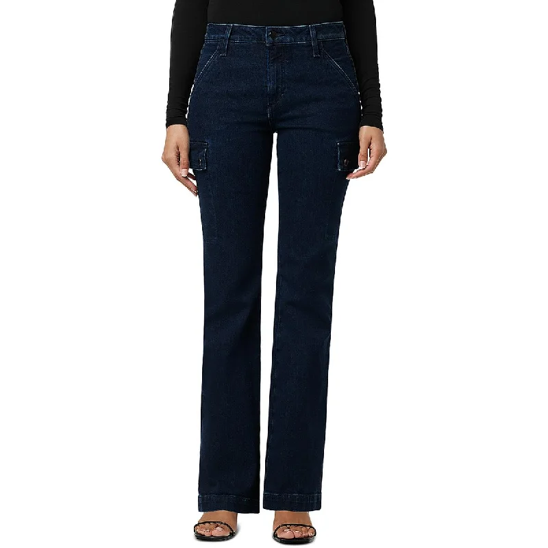 Distressed Jeans for Edgy Style -Joe's Womens The Frankie High Rise Dark Wash Bootcut Jeans