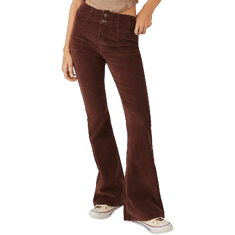 Five Pocket Jeans for Storage -We The Free Womens High Rise Corduroy Flared Jeans