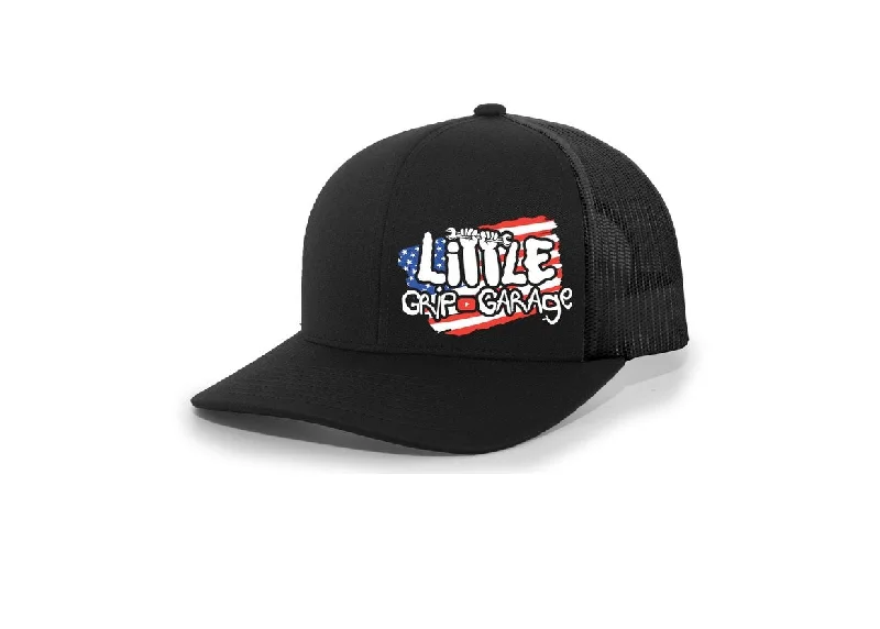 Classic navy cap for timeless wardrobe staple -Youth Little Grip Garage Snapback Hat