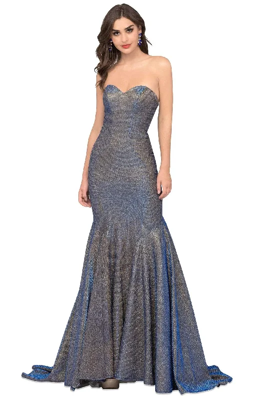 Plus size dresses for cold seasons warm up -Cecilia Couture - 1453 Strapless Sweetheart Mermaid Gown With Train