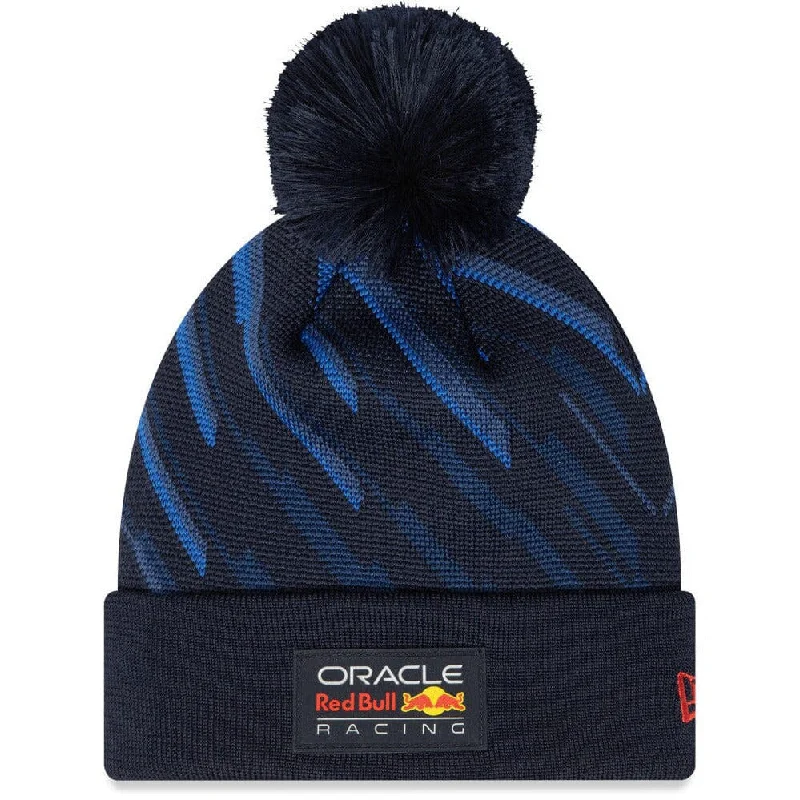 Adjustable strap cap for custom size comfort -Red Bull Racing F1 New Era Kids Team Cuff Beanie